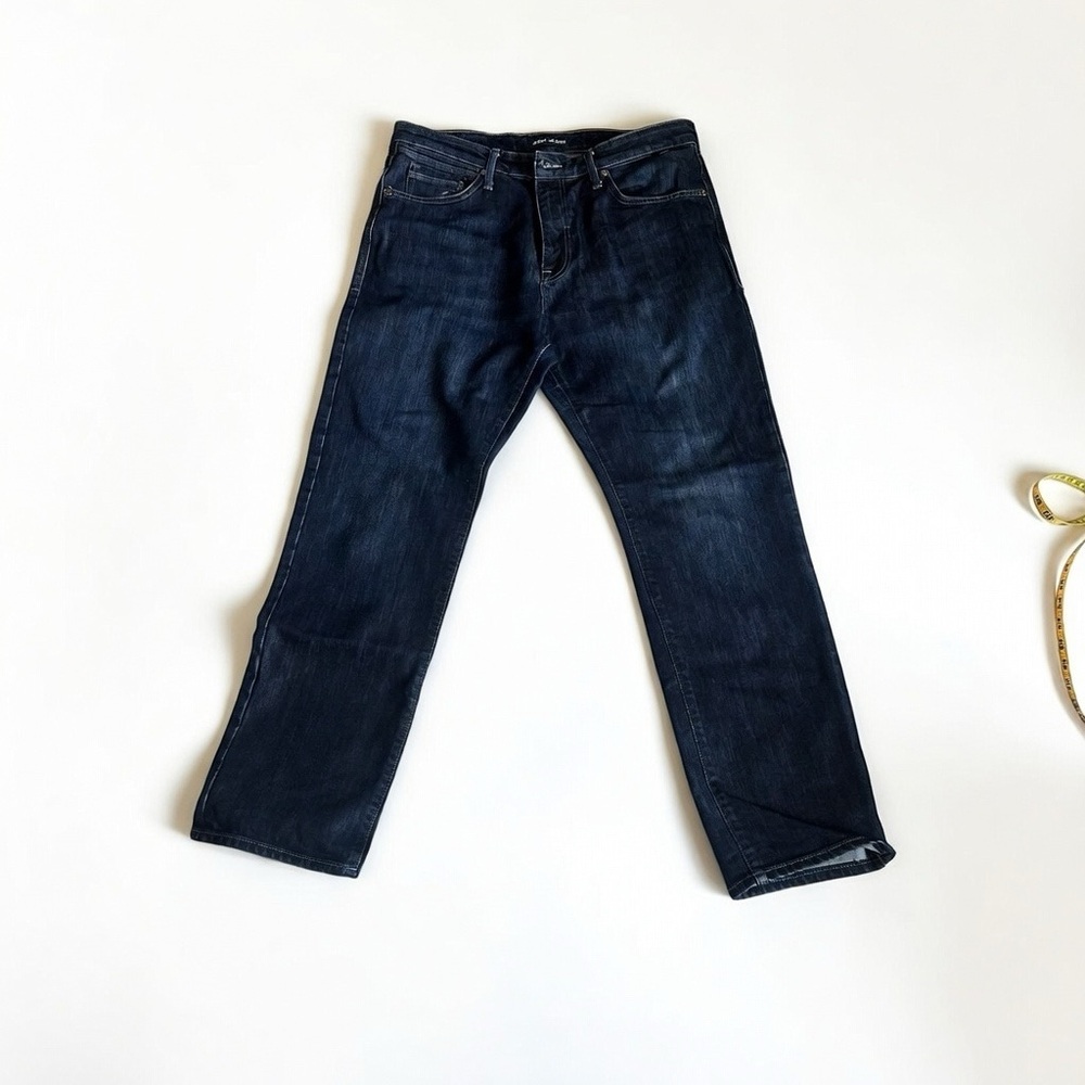 Mavi Men's 36/32 Modern Straight Leg Jeans in Dark Indigo "Deep Stanford" color